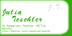 julia teschler business card